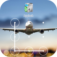 Blue Sky Plane Untuk AppLock screenshot 4