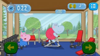 Jogos de Fitness: Hippo Trainer screenshot 3