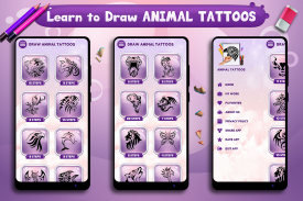 Learn to Draw Animal Tattoos screenshot 3