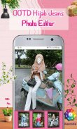 OOTD Hijab jeans Photo Editor screenshot 6