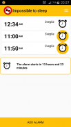 Impossible to sleep - Alarm clock free screenshot 0