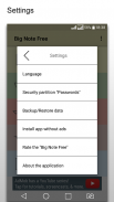 Big Note Free - Notepad . database screenshot 6