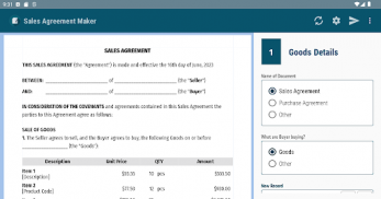 Sales Agreement Maker screenshot 13