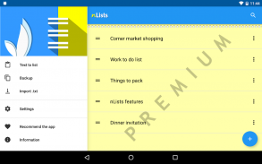 n Lists screenshot 12