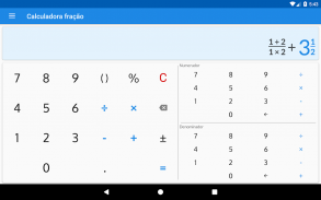 Calculadora de fração com solução screenshot 3