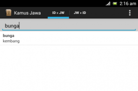 Javanese Dictionary screenshot 2