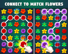 Flower Match Game Flower Merge screenshot 2