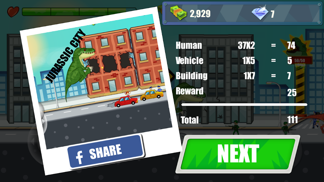 Dinosaur Games City Rampage for Android - Free App Download