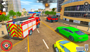 Santa Rescue Truck Driving - Rescue 911 Fire Games screenshot 9