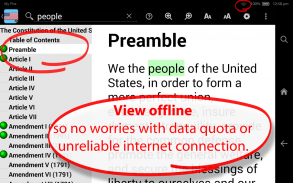 U.S. Constitution TurboSearch screenshot 15