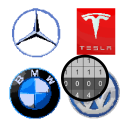 Cars Logo Pixel Art Coloring Icon