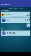 Euro x Guyanese Dollar screenshot 1