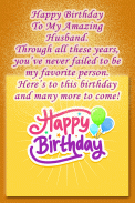Happy Birthday Husband screenshot 4