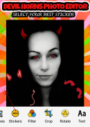 Neon devil horns photo editor - For Snap Girls screenshot 1