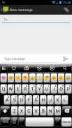 Gloss White Emoji Keyboard screenshot 0