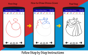 How to Draw Dress Step by Step screenshot 3
