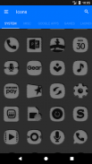 Grey and Black Icon Pack screenshot 4