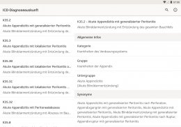 ICD-10 Diagnoseauskunft screenshot 2