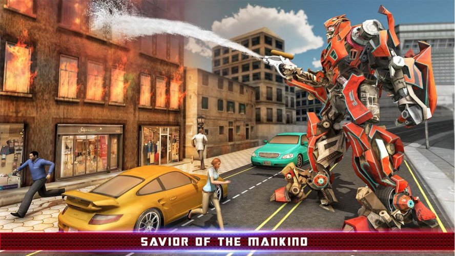 Rescue Robot Transform Firetruck War 1 0 7 Download Android Apk Aptoide