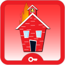 Haus auf Feuer Icon