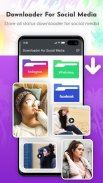 Downloader for all Social Media Download Saver app screenshot 1