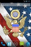 3D USA Coat of Arms & Flag LWP screenshot 0