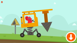 공룡 굴삭기 2 - 차량 및 레이싱 어린이 게임 screenshot 1