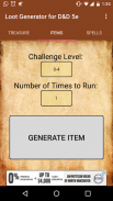 Loot Generator (for D&D 5e) screenshot 5