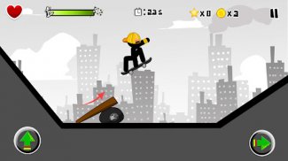 Stickman Skate : 360 Epic City screenshot 9