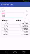 Calibration Calc screenshot 2