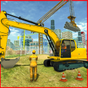 Heavy Construction Building: Truck Excavator Games Icon