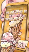 Ice Cream Cone Launcher Theme screenshot 0