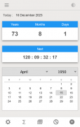 आयु कैलकुलेटर: जन्म तिथि तक screenshot 5