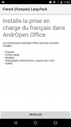 French (Français) Lang Pack for AndrOpen Office screenshot 0