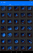 USA Flag Blue Icon Pack screenshot 17