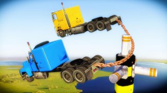 Chained Trucks against Ramp screenshot 4