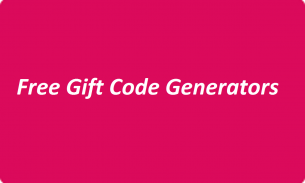 Free Gift Card Generators screenshot 1