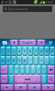 Temas de teclado azul screenshot 5