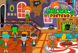 My Pretend Halloween - Trick or Treat Friends FREE screenshot 1