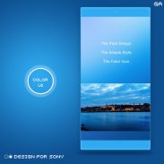 XPERIA ON | City Blue Theme screenshot 1