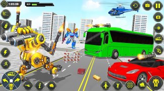 School Bus Robot Car Game screenshot 2