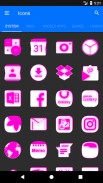 Inverted White and Pink Icon Pack Free screenshot 2