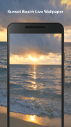 ชายหาดพระอาทิตย์ตก วอลล์เปเปอร์เคลื่อนไหว screenshot 3