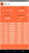 Pace One. Running pace calculator. screenshot 2