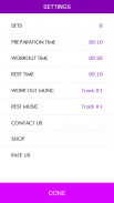 TABATA timer, HIIT timer with music Lite screenshot 1
