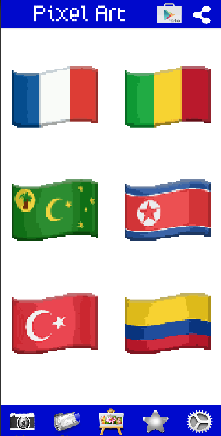 Country Flag Maps Color by Number - FREE Pixel Art Game - Coloring