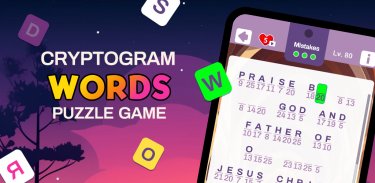 Cryptogram Word Puzzle Game screenshot 0