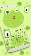 Cute Frog Tongue Keyboard Theme screenshot 1