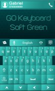 GO Keyboard Soft Green Theme screenshot 2