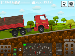 Mini Trucker - 2D offroad truck simulator screenshot 1